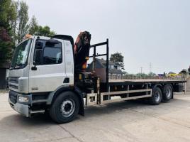 DAF CF75.310 8X2 FLAT BED LORRY *CRANE NOT INCLUDED, BEEN ROMOVED* VIDEO *