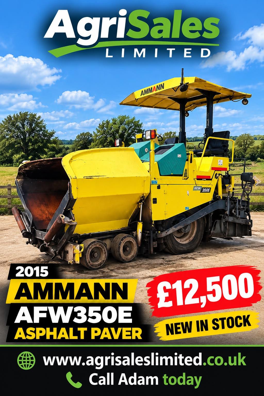 AMMANN AFW350E ASPHALT PAVER*YEAR 2015*