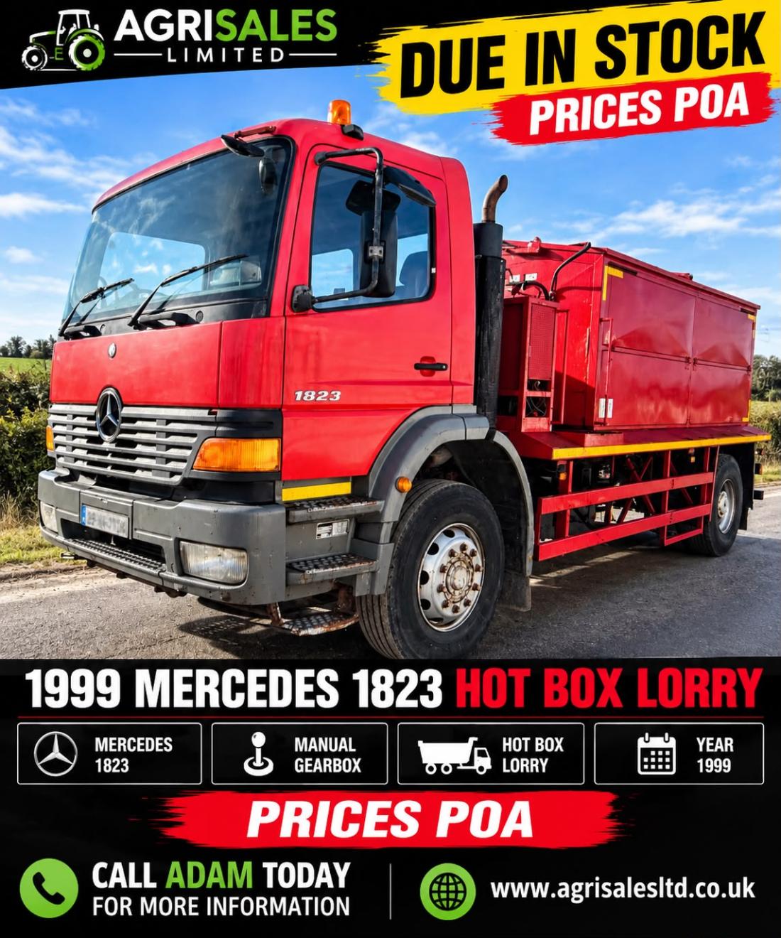 MERCEDES 1823 HOTBOX LORRY*YEAR 1999*