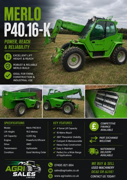MERLO P40.16K TELEHANDLER
