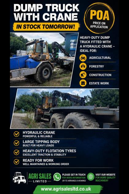 DUMP TRUCK*C/W CRANE*