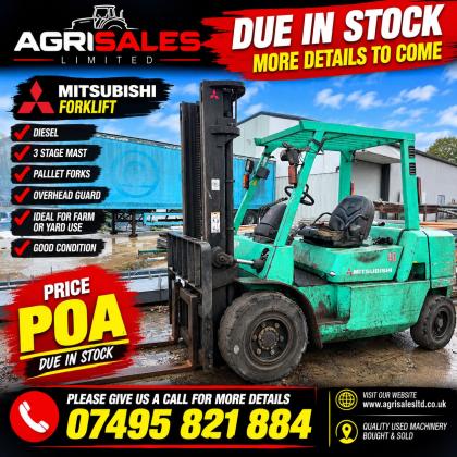 MITSUBISHI 40 FORKLIFT*C/W PALLET TINES*