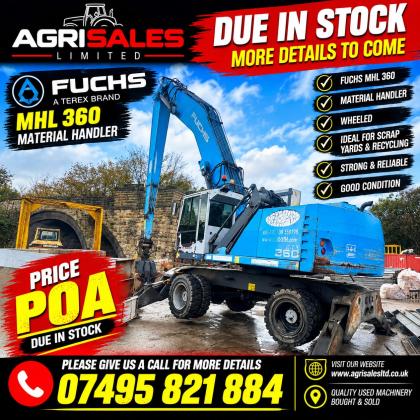 FUCHS MHL360 MATERIAL HANDLER*C/W SCRAP GRAB*