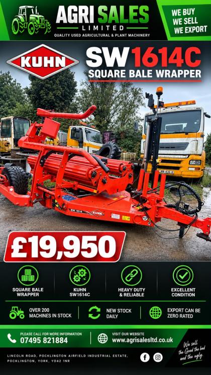 KUHN SW1614C SQUARE BALE WRAPPER