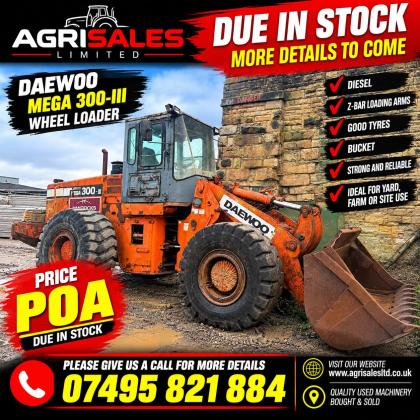 DAEWOO MEGA 300-III WHEELED LOADER*C/W BUCKET*