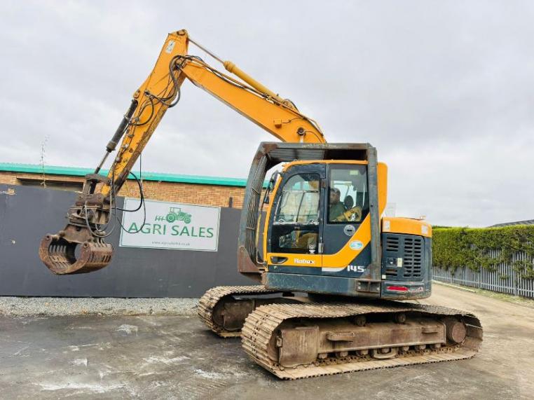 HYUNDAI ROBEX 145LCR-9 EXCAVATOR*C/W SELECTOR GRAB*YEAR 2012*VIDEO*