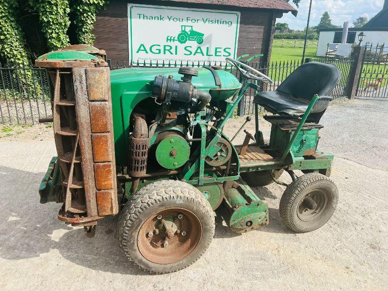 RANSOME DIESEL 3 GANG RIDE ON MOWER C/W KUBOTA ENGINE *VIDEO*