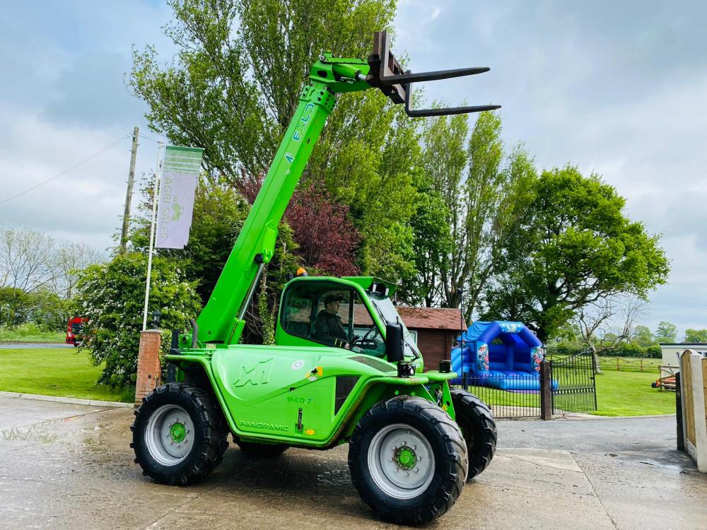 MERLO P40.7 TURBO TELEHANDLER * AGSPEC , 7 METER REACH * C/W PUH * SEE