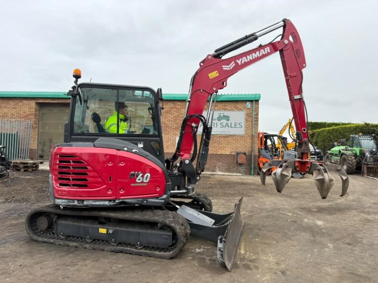 YANMAR SV60-B EXCAVATOR*YEAR 2023*C/W SCRAP GRAB*VIDEO*