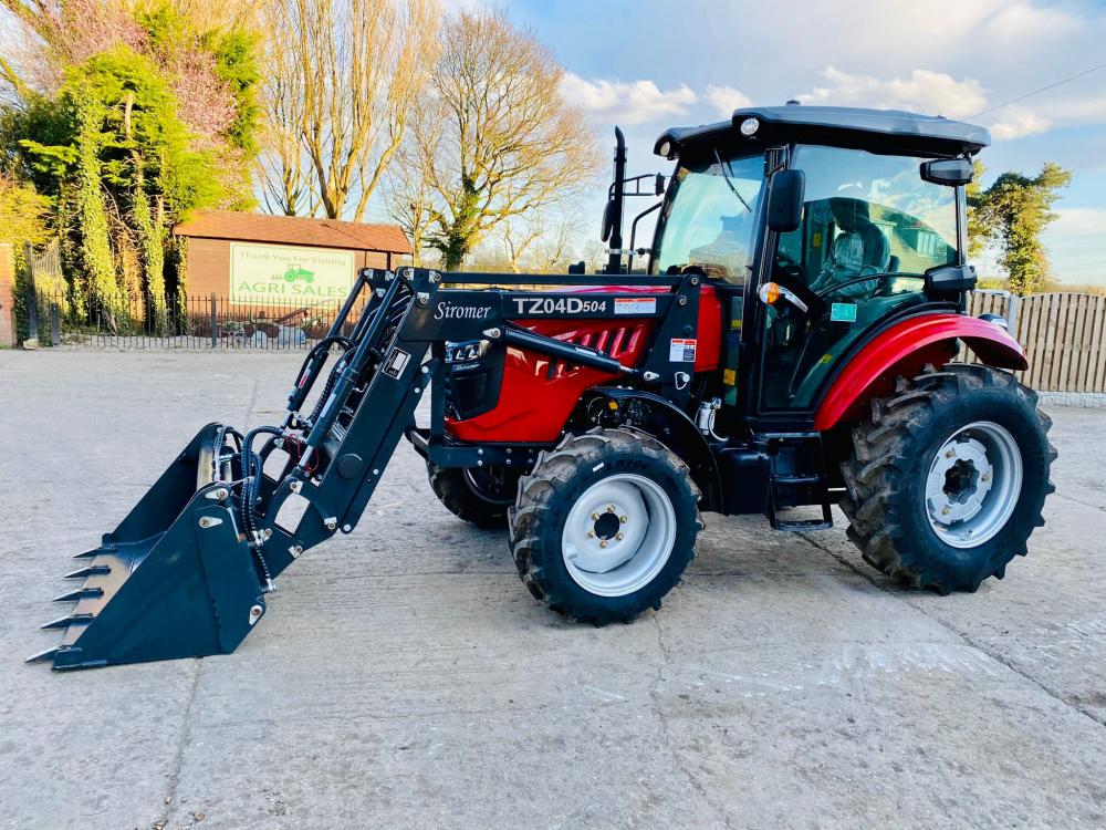 BRAND NEW SIROMER 504 4WD TRACTOR * YEAR 2023 * WITH SYNCHRO CAB AND LOADER 