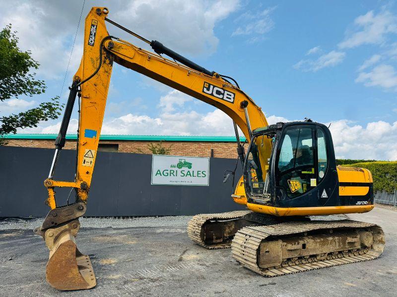 JCB JS130 EXCAVATOR*YEAR 2010 *C/W QH & BUCKET* READING 8459 HOURS*VIDEO*