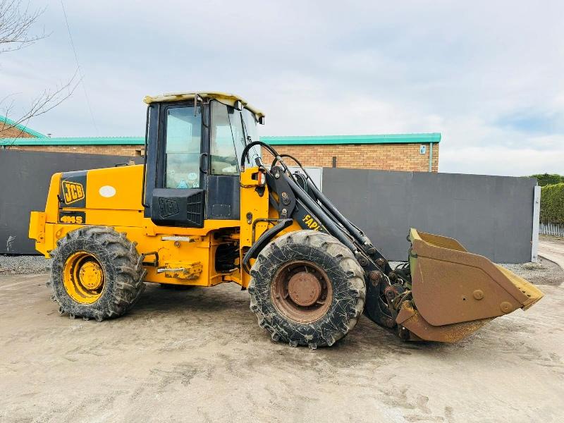JCB 414S WHEELED LOADER HIGH TIP BUCKET*C/W BUCKET*VIDEO*