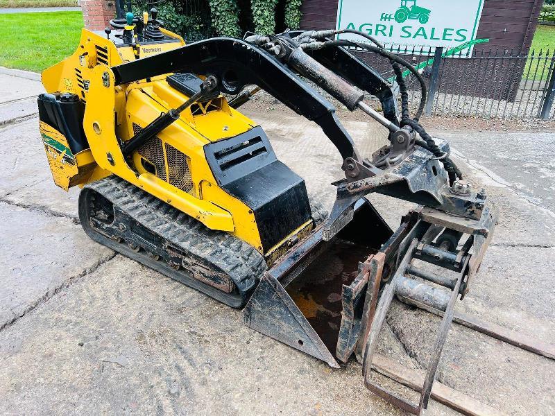 VERMEER S725TX TRACKED LOADER *YEAR 2016, 1292 HOURS* C/W BUCKET, TINES & GRAB*VIDEO* 