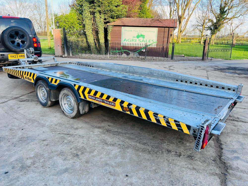 BRIAN JAMES T-02-T HIGH MAX TWIN AXLE TILTING CAR TRAILER * YEAR 2020 *