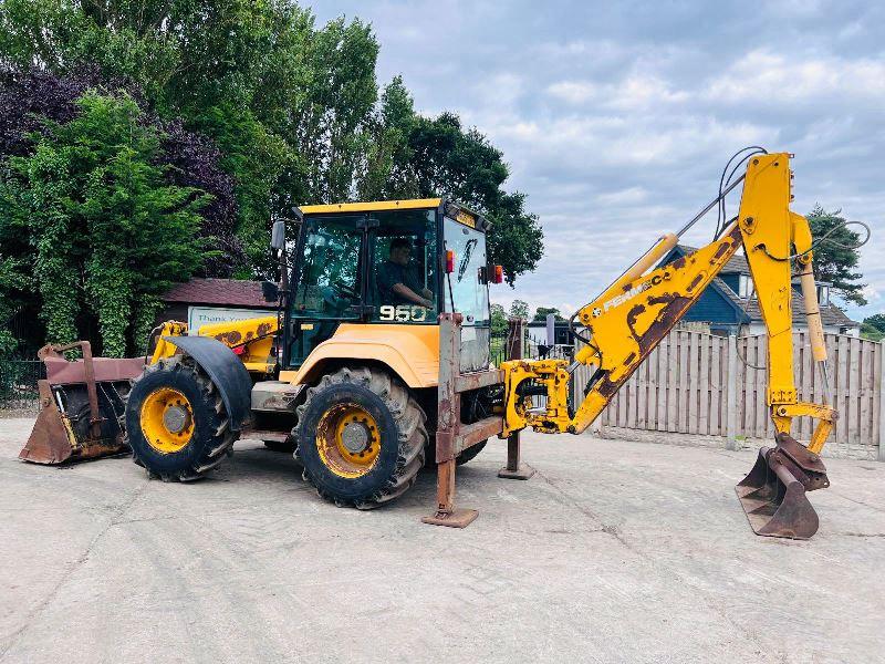 FERMEC 960 4WD EQUAL WHEELED BACKHOE DIGGER C/W REAR QUICK HITCH 
