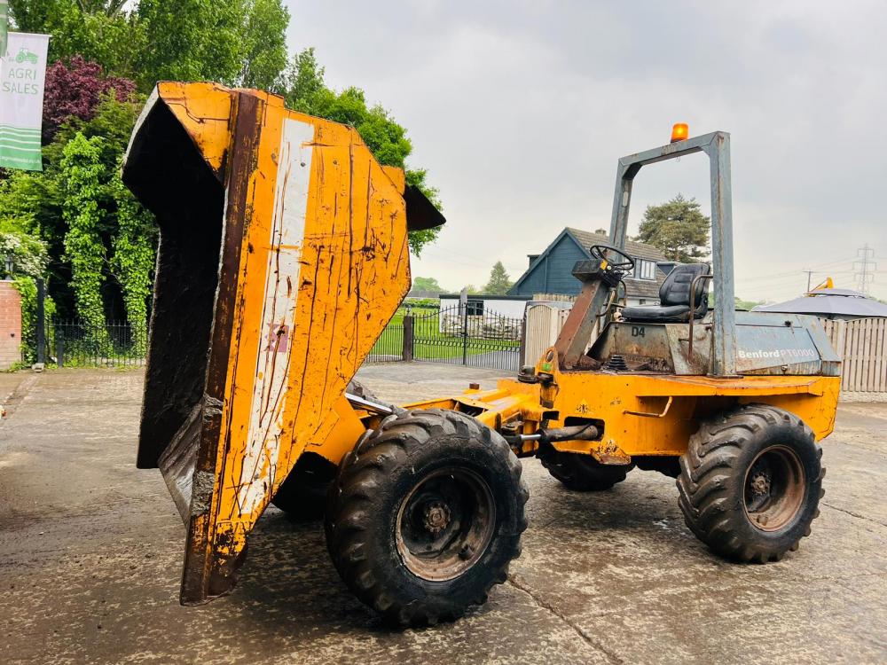 BENFORD 6000 4WD DUMPER C/W ROLE BAR & PERKINS ENGINE *VIDEO*
