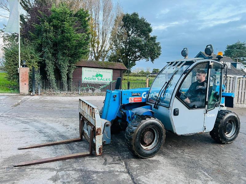 GENIE GTH-2506 4WD TELEHANDLER *ONLY 3169 HOURS* C/W PALLET TINES *VIDEO*