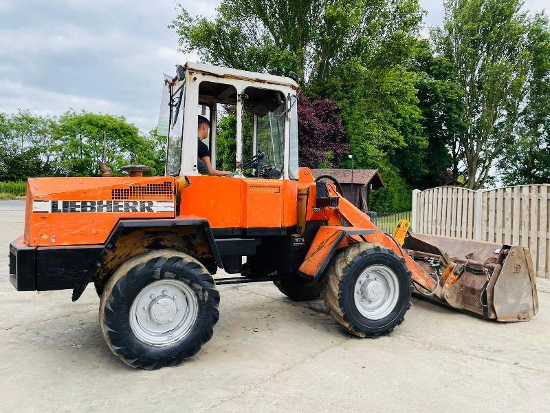 LIEBHERR L508 4WD LOADING SHOVEL C/W TOE TIP BUCKET 