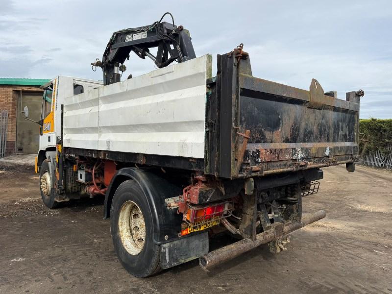 IVECO 18E 3 WAY TIPPER*C/W ATLAS CRANE*VIDEO*