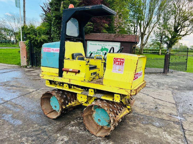 RAMMAX 2900-HF DOUBLE DRUM TRENCH ROLLER C/W KUBOTA ENGINE *VIDEO*