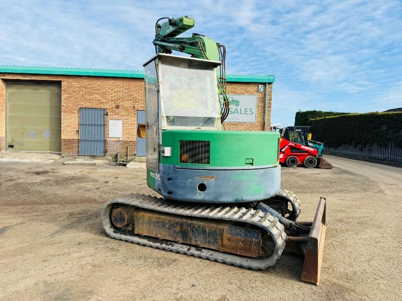 MITSUBISHI MX55 RUBBER TRACKED EXCAVATOR*C/W OFFSET BOOM*VIDEO*
