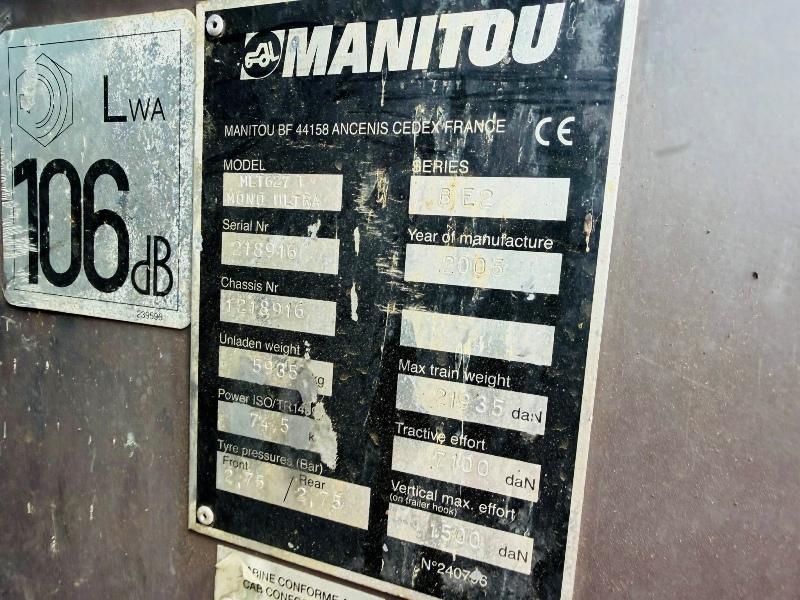 MANITOU MLT 627T TELEHANDLER*C/W BUCKET*VIDEO*