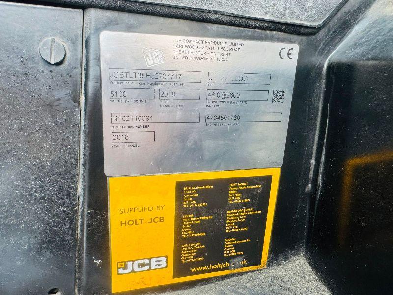 JCB 35D TELETRUK*YEAR 2018*C/W HYDRAULIC BAIL GRAB*VIDEO*