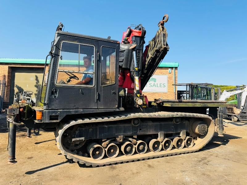 MOROOKA TRACKED DUMPER*C/W FASSI F455XP 7 PUSH OUT CRANE*VIDEO*