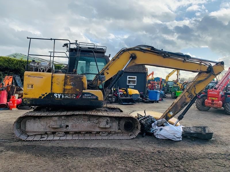 SANY SY135C EXCAVATOR*YEAR 2018*INCOMPLETE SPARES AND REPAIRS*VIDEO*