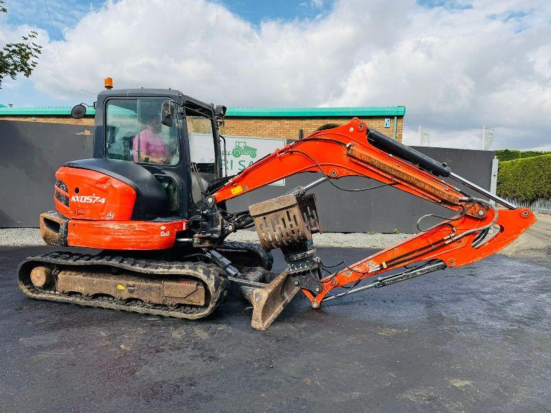 KUBOTA KX057-4 EXCAVATOR*C/W SELECTOR GRAB*YEAR 2018*VIDEO*