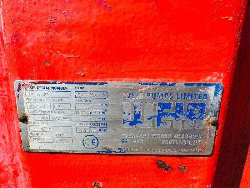 WEIR 10 INCH WATERPUMP*C/WIVECO ENGINE*VIDEO*