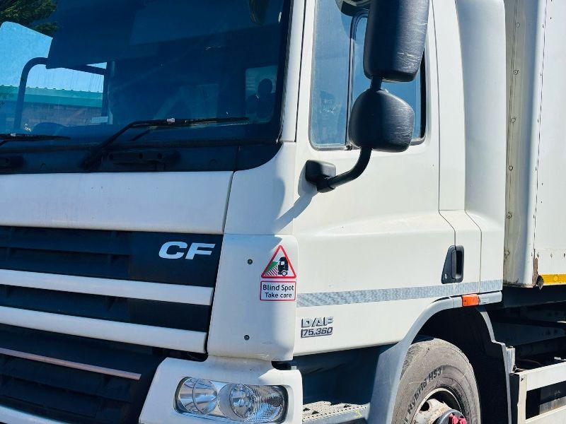 DAF CF75.360 4X2 BOX LORRY *C/W TUCK AWAY TAIL LIFT* YEAR 2012*VIDEO*
