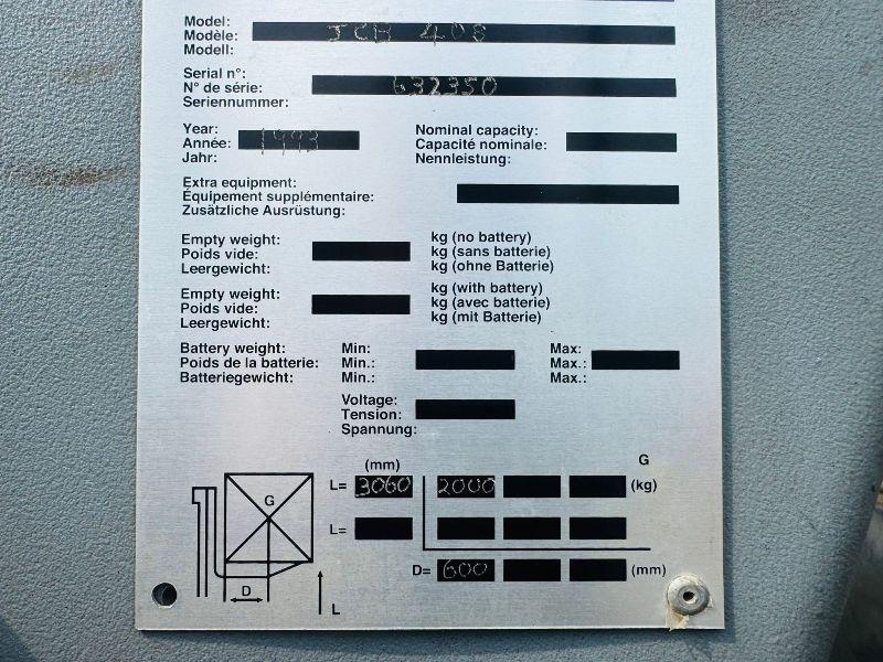 JCB 408 PIVOT STEER HANDLER *C/W LONG PALLET TINES*VIDEO*