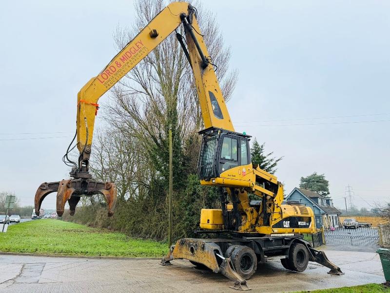 CATERPILLAR M325D HIGH RISE SCRAP HANDLER*C/W ROTATING SCRAP GRAB*VIDEO*