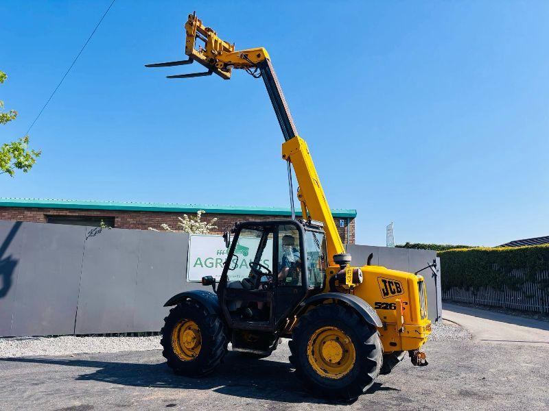 JCB 526S TELEHANDLER JOYSTICK CONTROL*C/W PALLET TINES*VIDEO*