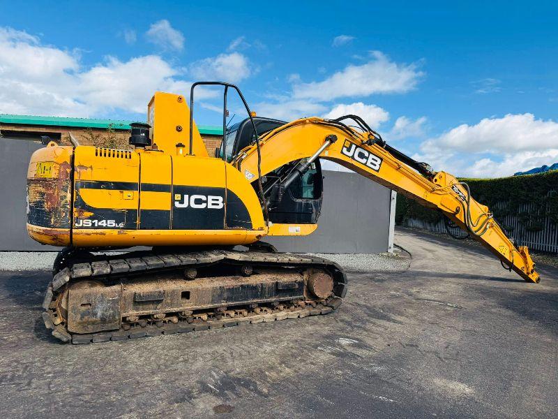 JCB JS145 HRC EXCAVATOR*RUBBER BLOCK PADS*YEAR 2011*VIDEO*