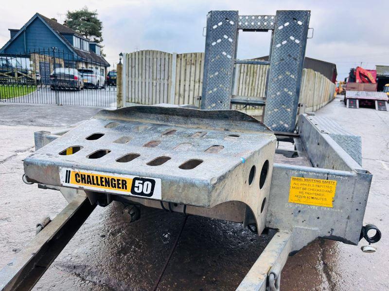 INDESPENSION TWIN AXLE PLANT TRAILER C/W LOADING RAMP 