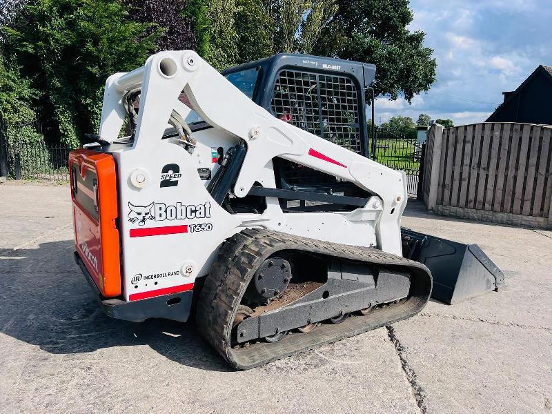 BOBCAT T650 TRACKED SKIDSTEER *YEAR 2013, 1880 HOURS* C/W BUCKET *VIDEO*