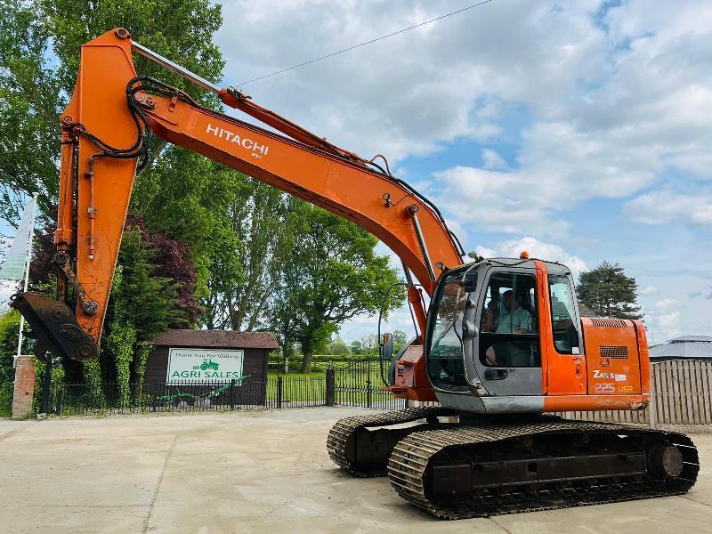 HITACHI ZX225USR TRACKED EXCAVATOR C/W QUICK HITCH *VIDEO*