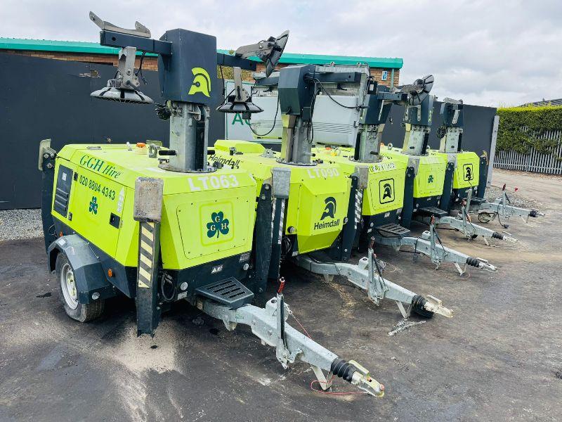 HEIMDALL LIGHTING TOWERS*C/W HYDRAULIC LEGS*YEAR 2015*VIDEO*