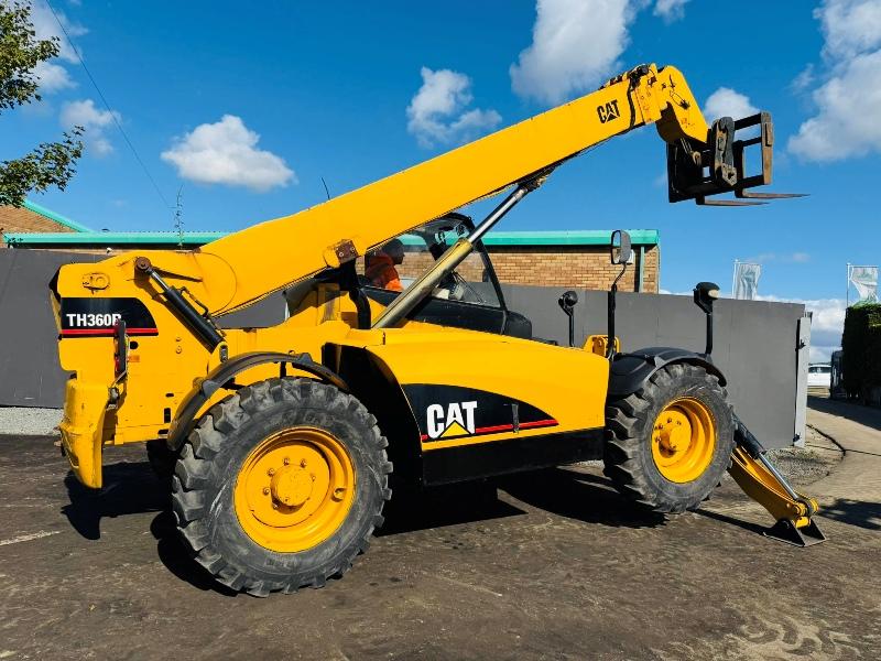 CATERPILLAR TH360B SWAY & TILT TELEHANDLER*4725 HOURS*VIDEO*