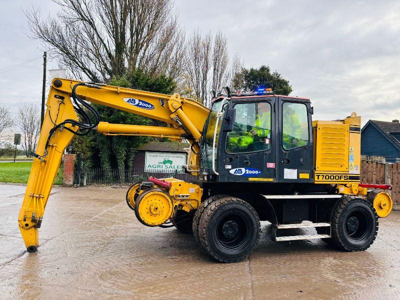 COLMAR T7000FS WHEELED EXCAVATOR C/W TELESCOPIC BOOM & RAILWAY GEAR *VIDEO*