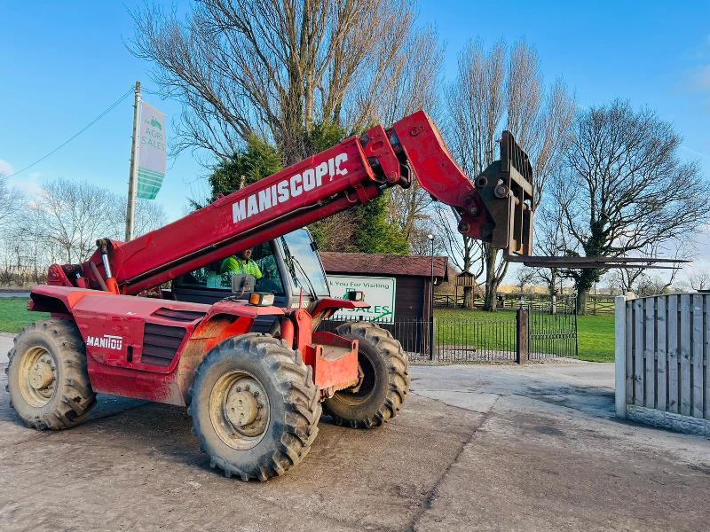 MANITOU MT1240 4WD TELEHANDLER * 12 METER * C/W PALLET TINES *VIDEO*