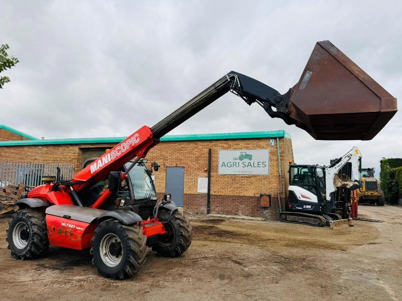 MANITOU MLT 627T TELEHANDLER*C/W BUCKET*VIDEO*