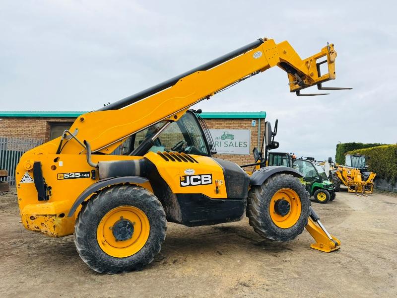 JCB 535-140HI-VIZ 4WD TELEHANDLER*14M REACH*YEAR 2014*C/W PALLET TINES*VIDEO*