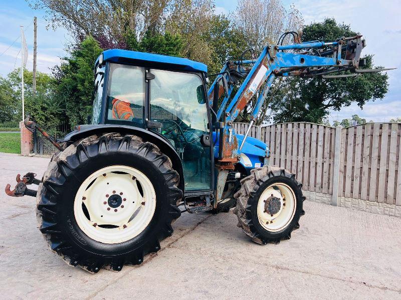 NEW HOLLAND TN75D 4WD TRACTOR *2837 HOURS*C/W LOADER, BUCKET, TINES*VIDEO*