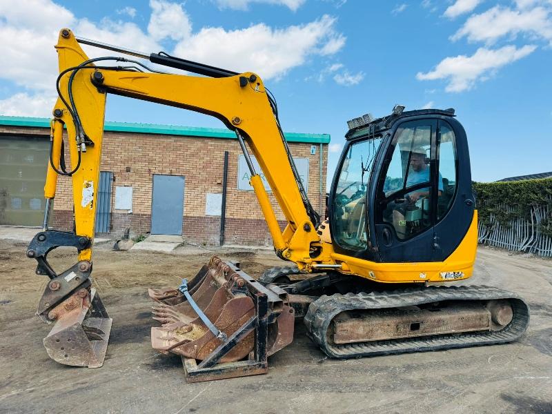 JCB 8080 EXCAVATOR*C/W BUCKETS*YEAR 2011*5979 HOURS*VIDEO*