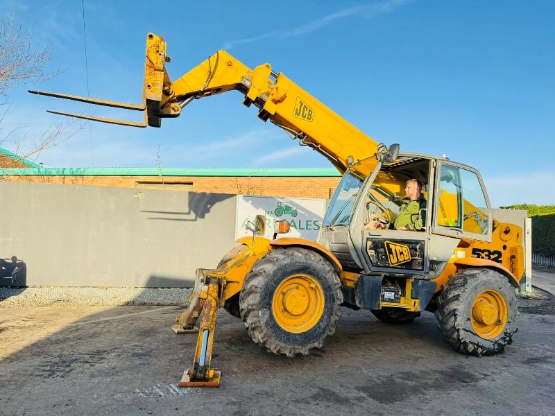 JCB 532-120 4WD TELEHANDLER*C/W PALLET TINES*VIDEO*