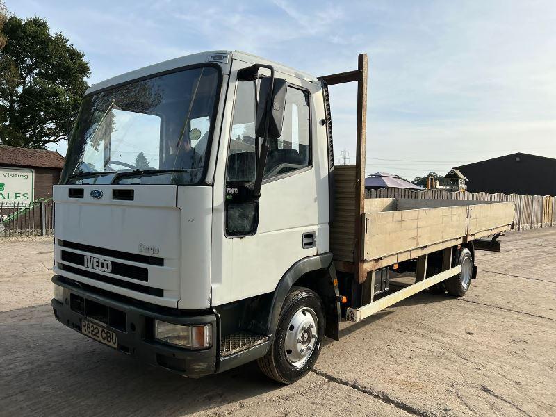 IVECO CARGO CGR75E15 4X2 FLAT BED LORRY C/W DROP SIDE BODY *VIDEO*