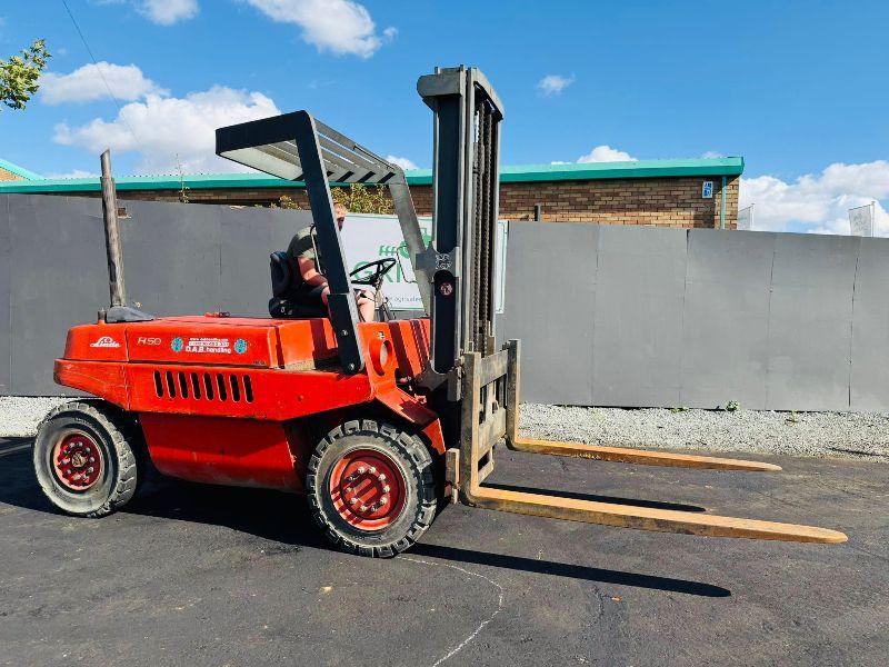 LINDE H50 FORKLIFT*C/W PALLET TINES*VIDEO*